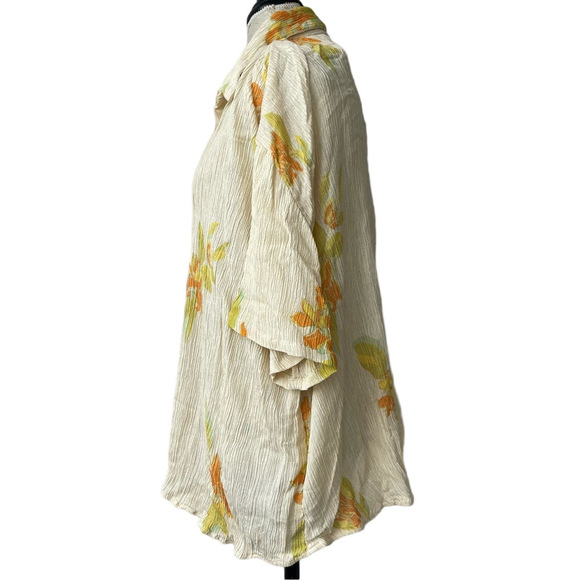 NWT Savannah Morrow “Peace” Top – Ethical Artisan Linen Cotton – M - Picture 5 of 5